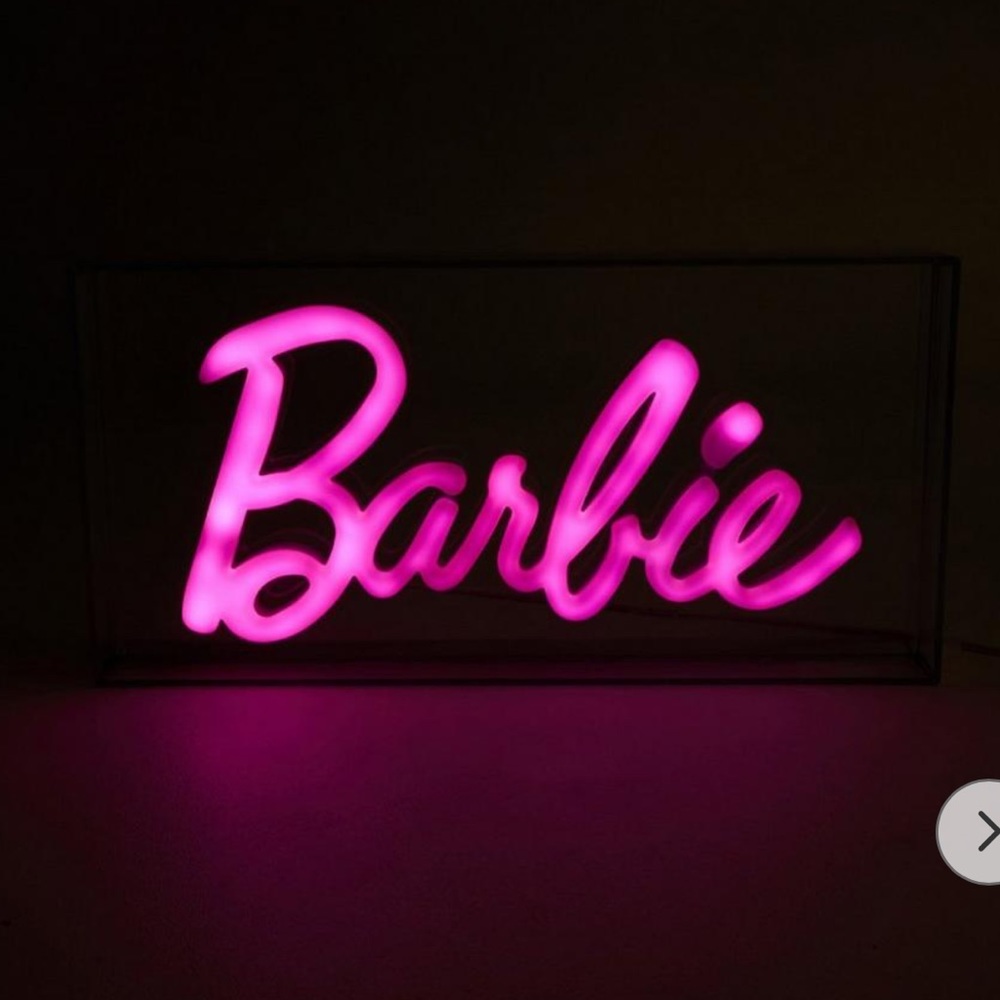 NWT Barbie Logo Neon usb powered Light home decor